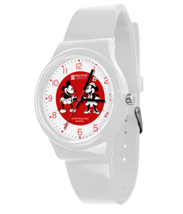 1769-MMM Minnie & Micky Mouse Student White Nurse Scrub Watch