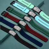 MD1469-QR Silicone Medical ID Bracelet With QR Code 6 Color Choices