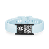 MD1539-QR Silicone Medical ID Bracelet With QR Code 6 Color Choices