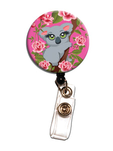 S10 Initial This Retractable Badge Reels ID Holder