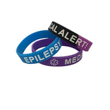 SIL-33 Kids/Youth Epilepsy Silicone Bracelet 3 Pc Set