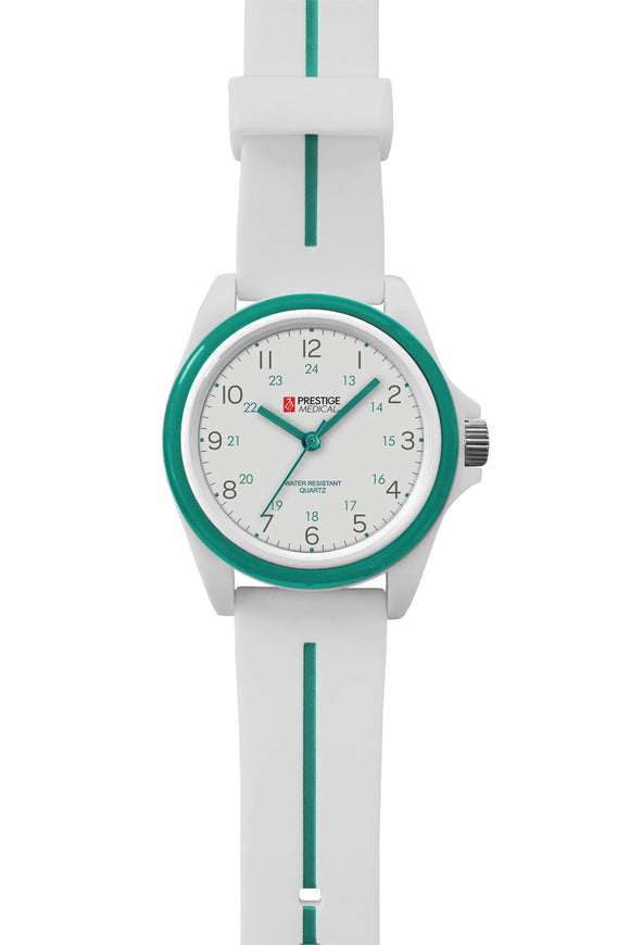 1733-TEW Two-Tone Scrub Watch With Easy Read Face Watch Teal