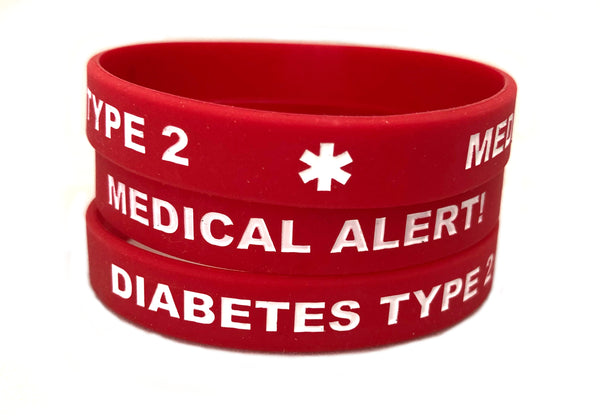 Custom silicone medical hot sale id bracelets